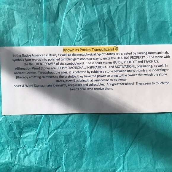 RECOVERY “Attitude” CLAY Pocket Stones - Picture 2 of 2